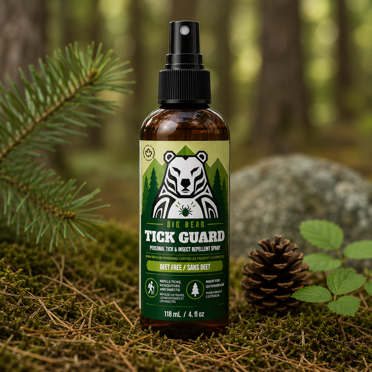 Big Bear Tick Guard | Natural Tick & Insect Repellent Spray