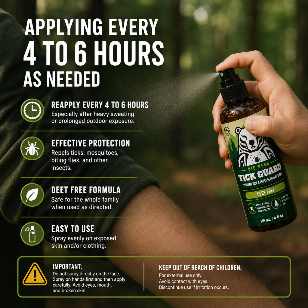 Big Bear Tick Guard | Natural Tick & Insect Repellent Spray